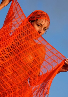 Kira - Orange Cloak Photographed by Walter Bosque